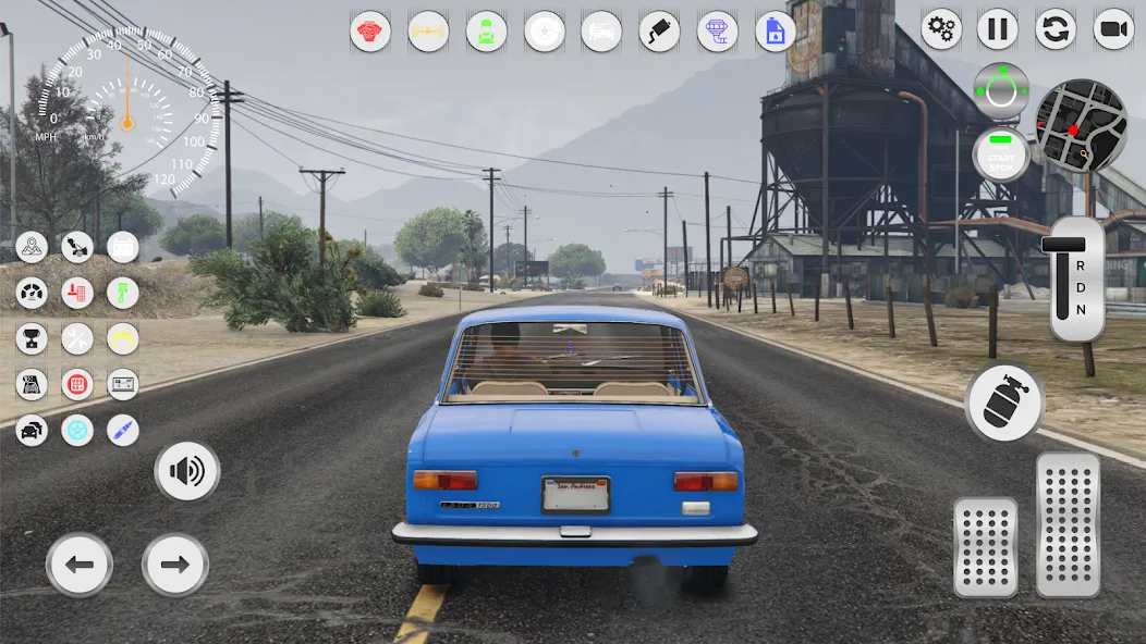 VAZ Cars: Soviet City Ride [МОД: Меню, Бесконечные монеты и Открытые уровни] Screenshot 1