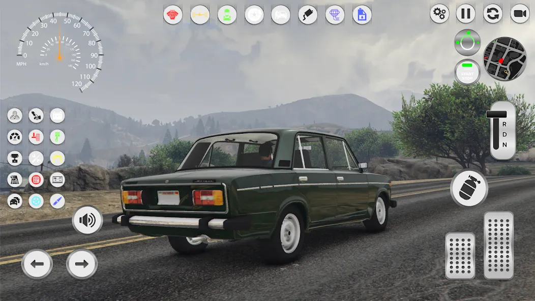 VAZ Cars: Soviet City Ride [МОД: Меню, Бесконечные монеты и Открытые уровни] Screenshot 4