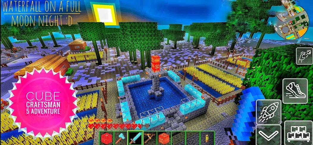 Cube Craftsman 5 Adventure (КубКрафт Приключение) [МОД: Много монет, Открытые уровни и Мега MOD] Screenshot 1