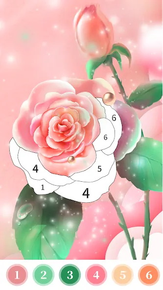 Rose Coloring Book Color Games [МОД: Бесконечные деньги, Монеты и Мега MOD] Screenshot 1