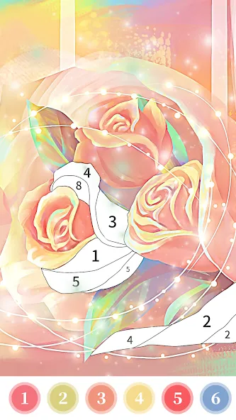 Rose Coloring Book Color Games [МОД: Бесконечные деньги, Монеты и Мега MOD] Screenshot 2