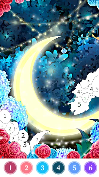 Rose Coloring Book Color Games [МОД: Бесконечные деньги, Монеты и Мега MOD] Screenshot 4