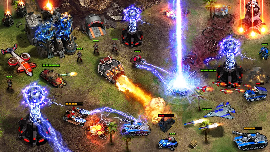 Command Generals RTS [МОД: Меню, Бесконечные монеты и Открытые уровни] Screenshot 1