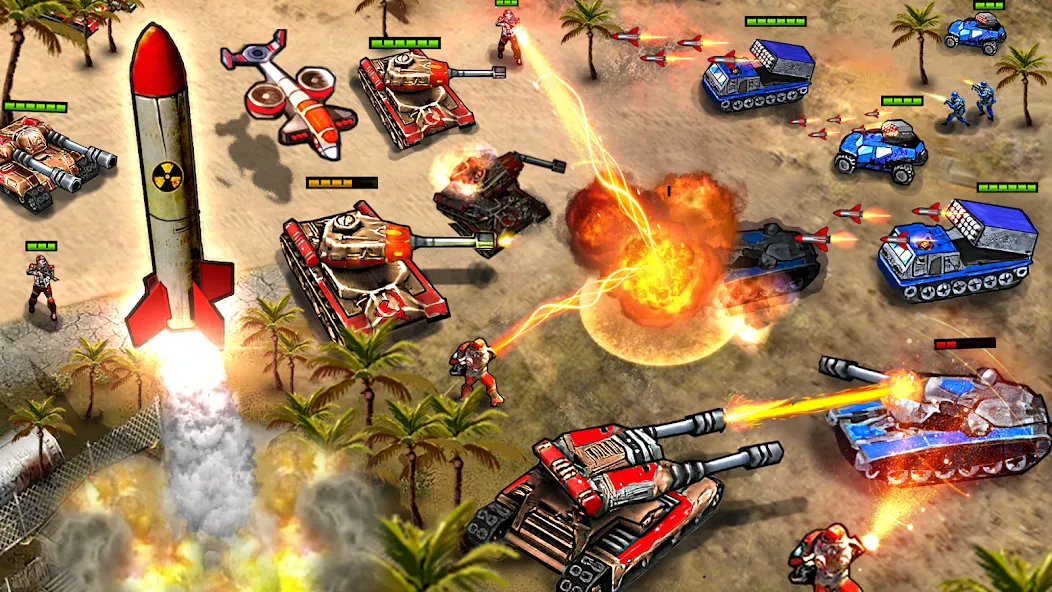 Command Generals RTS [МОД: Меню, Бесконечные монеты и Открытые уровни] Screenshot 2