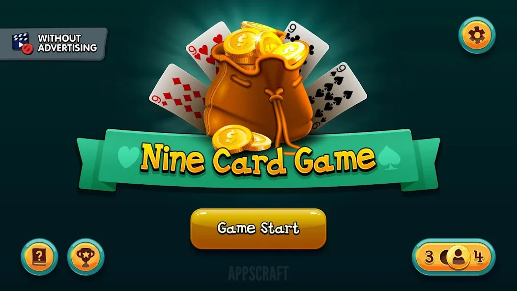 Nine Card Game online offline [МОД: Все открыто, Дополнительные деньги и Меню MOD] Screenshot 2