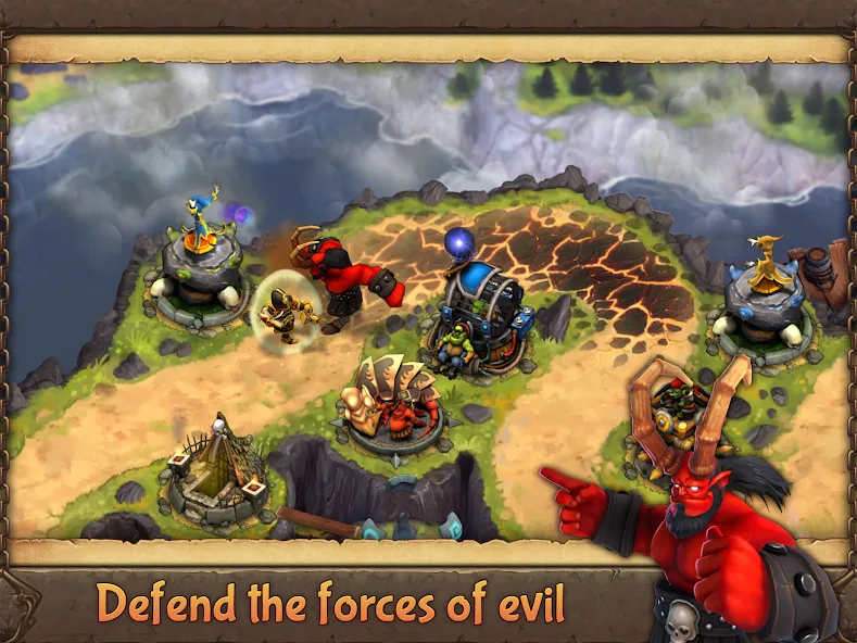 Evil Defenders (Ивил Дефендерс) [МОД: Много денег, Монет и Все открыто] Screenshot 1
