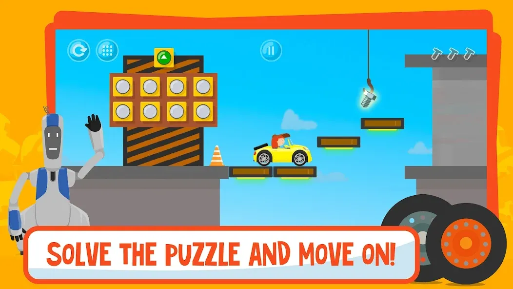 McWheelie logic games for kids [МОД: Меню, Бесконечные монеты и Открытые уровни] Screenshot 1