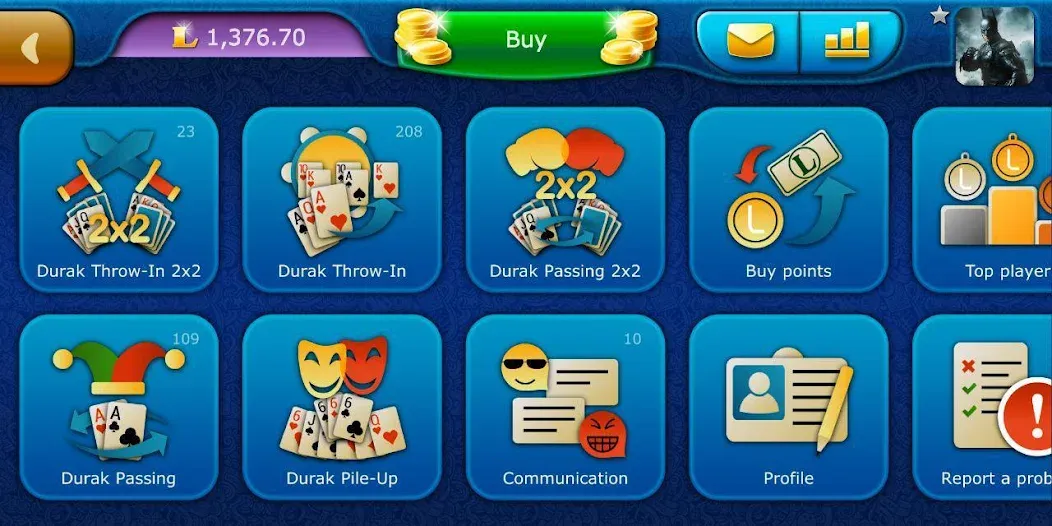 Durak LiveGames online [МОД: Деньги, Монеты и Меню MOD] Screenshot 5