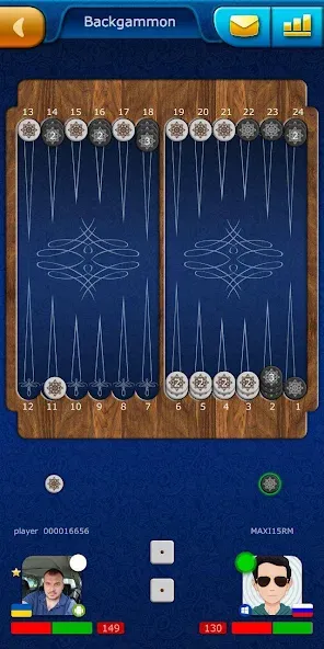 Backgammon LiveGames online [МОД: Деньги, Монеты и Меню MOD] Screenshot 2