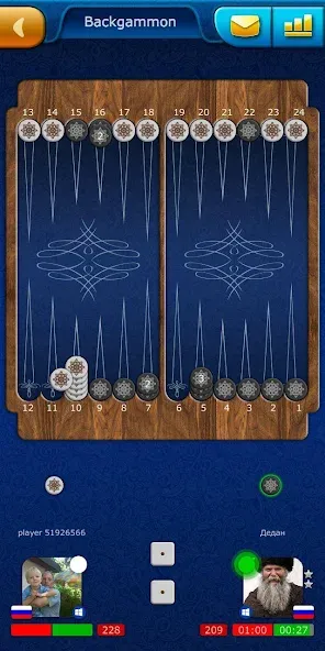 Backgammon LiveGames online [МОД: Деньги, Монеты и Меню MOD] Screenshot 3