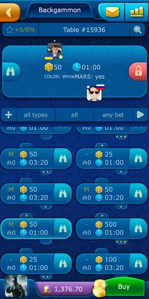 Backgammon LiveGames online [МОД: Деньги, Монеты и Меню MOD] Screenshot 4