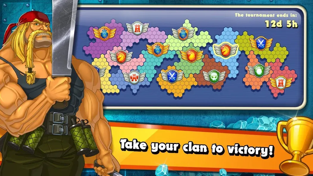 Jungle Heat: War of Clans (Джангл Хит) [МОД: Все открыто, Дополнительные деньги и Меню MOD] Screenshot 1