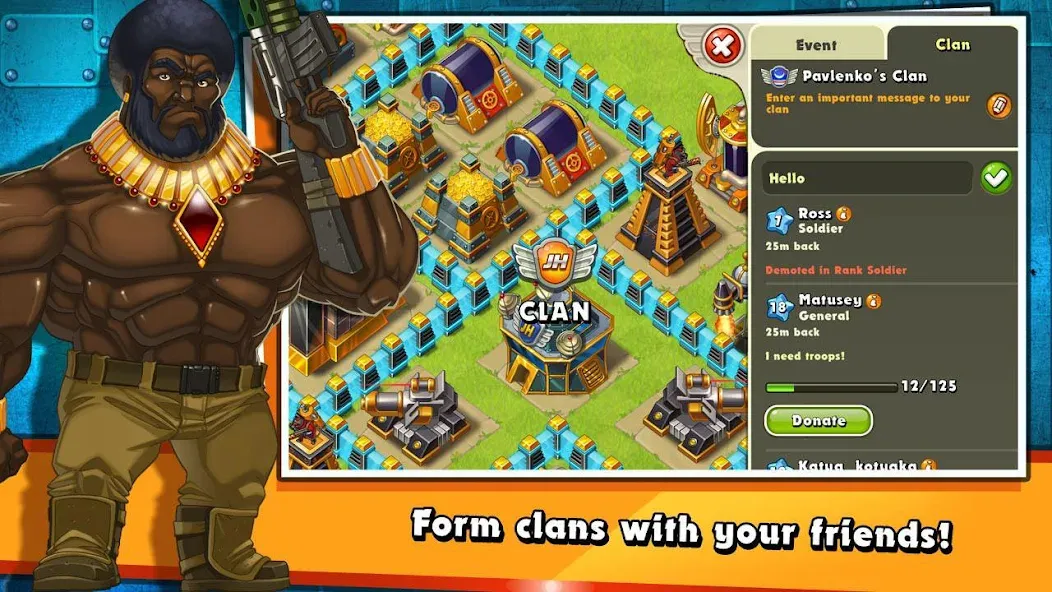 Jungle Heat: War of Clans (Джангл Хит) [МОД: Все открыто, Дополнительные деньги и Меню MOD] Screenshot 2