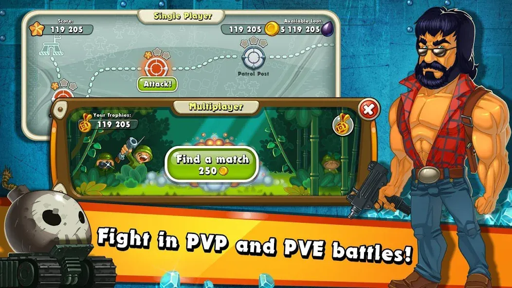 Jungle Heat: War of Clans (Джангл Хит) [МОД: Все открыто, Дополнительные деньги и Меню MOD] Screenshot 3