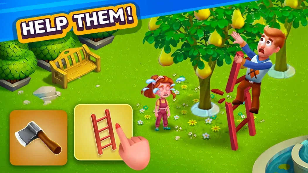 Golden Farm [МОД: Меню, Бесконечные монеты и Открытые уровни] Screenshot 1
