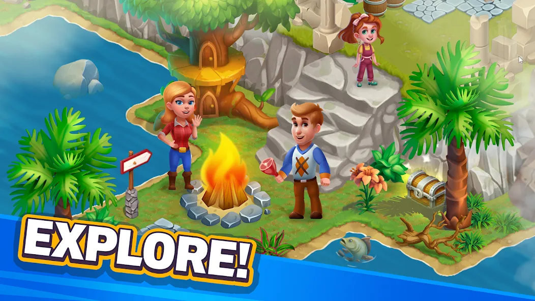 Golden Farm [МОД: Меню, Бесконечные монеты и Открытые уровни] Screenshot 2