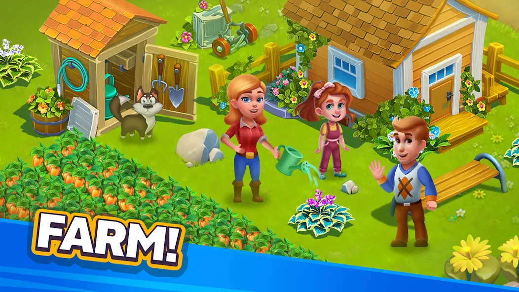 Golden Farm [МОД: Меню, Бесконечные монеты и Открытые уровни] Screenshot 3