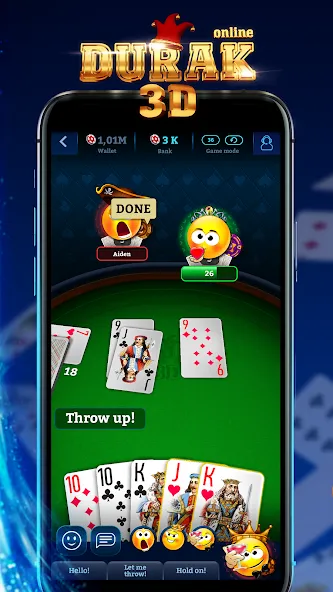 Durak Online 3D [МОД: Все открыто, Дополнительные деньги и Меню MOD] Screenshot 1