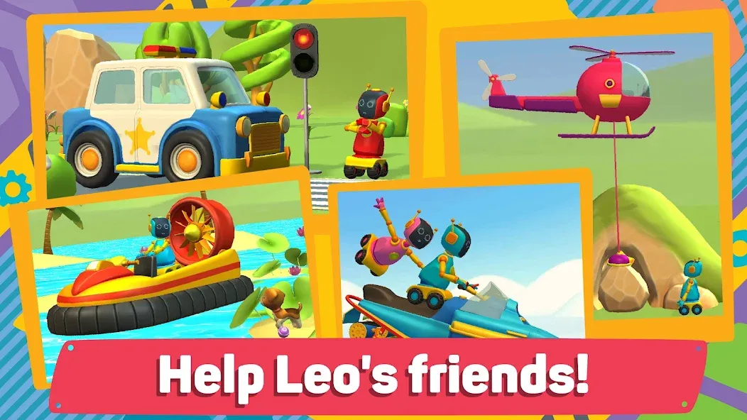 Leo 2: Puzzles & Cars for Kids [МОД: Много денег, Монет и Все открыто] Screenshot 2