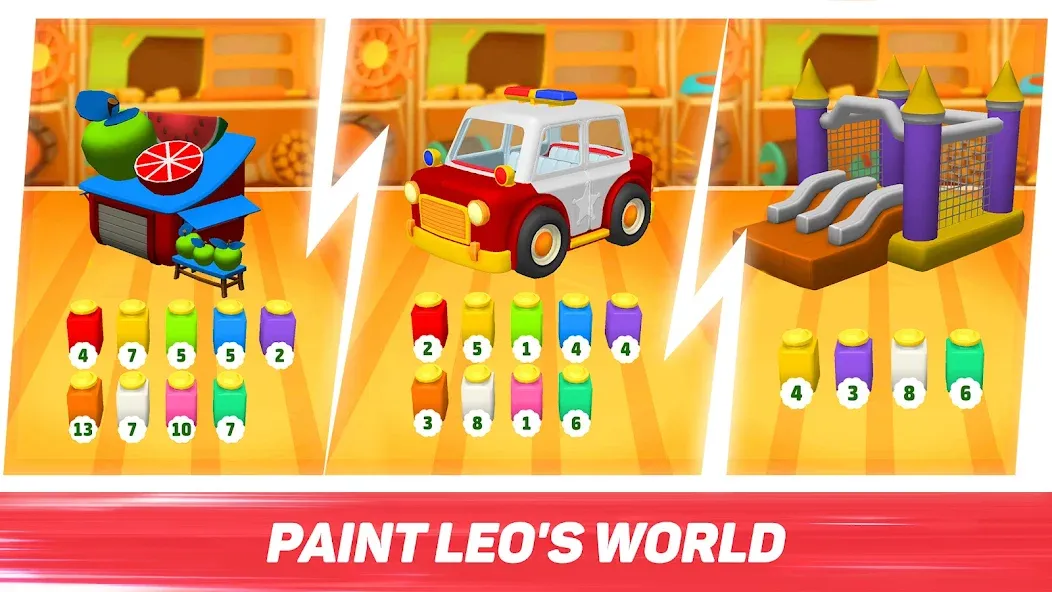 Leo Runner: car games for kids [МОД: Деньги, Монеты и Меню MOD] Screenshot 3