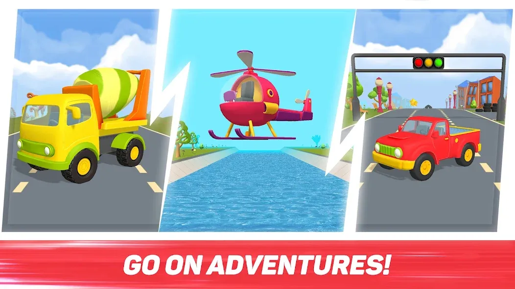 Leo Runner: car games for kids [МОД: Деньги, Монеты и Меню MOD] Screenshot 4