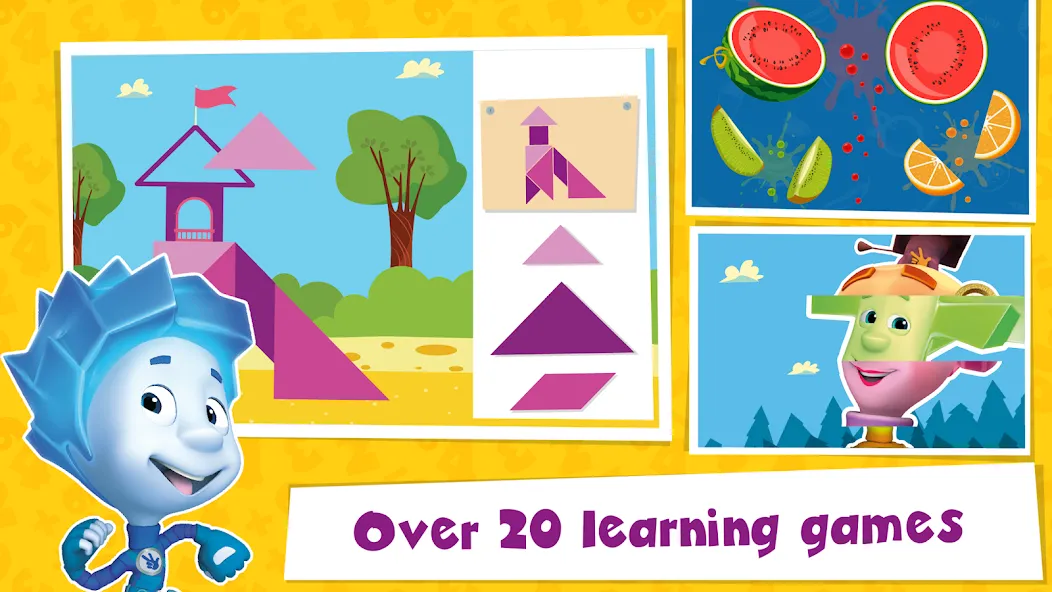 The Fixies Math Learning Games [МОД: Много монет, Открытые уровни и Мега MOD] Screenshot 1