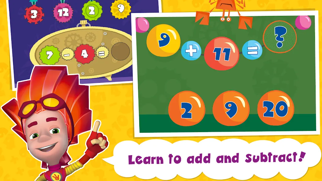 The Fixies Math Learning Games [МОД: Много монет, Открытые уровни и Мега MOD] Screenshot 2