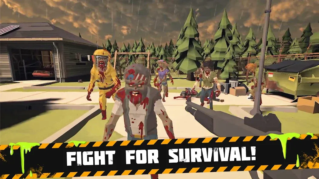 Bunker: Zombie Survival Games [МОД: Все открыто, Дополнительные деньги и Меню MOD] Screenshot 2