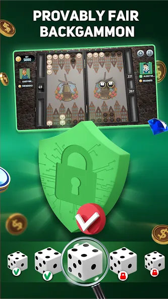 Backgammon Tournament [МОД: Все открыто, Дополнительные деньги и Меню MOD] Screenshot 5