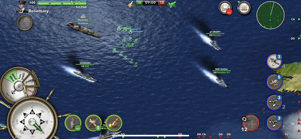 Navy Field: Online Sea Battles (НеиФилд) [МОД: Меню, Бесконечные монеты и Открытые уровни] Screenshot 1