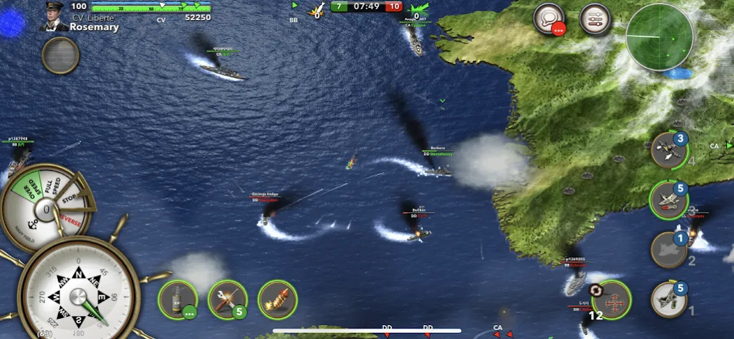 Navy Field: Online Sea Battles (НеиФилд) [МОД: Меню, Бесконечные монеты и Открытые уровни] Screenshot 4