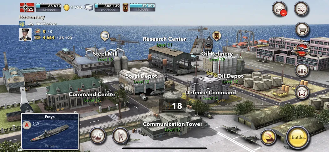 Navy Field: Online Sea Battles (НеиФилд) [МОД: Меню, Бесконечные монеты и Открытые уровни] Screenshot 5