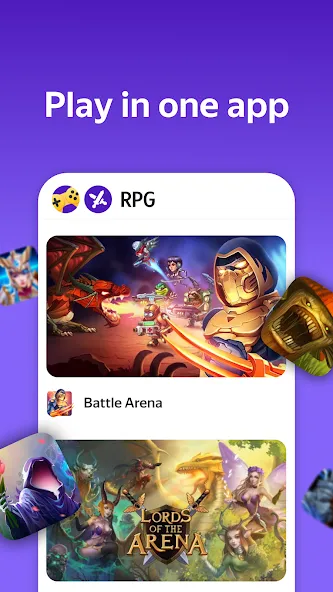 Yandex Games RPG and Role [МОД: Все открыто, Дополнительные деньги и Меню MOD] Screenshot 2