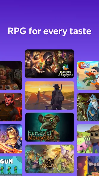 Yandex Games RPG and Role [МОД: Все открыто, Дополнительные деньги и Меню MOD] Screenshot 3