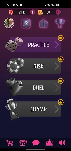 Farkle Pro - 10000 dice game [МОД: Бесконечные деньги, Монеты и Мега MOD] Screenshot 1