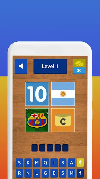 4 Pics 1 Footballer (Картинки 1 Футболист) [МОД: Деньги, Монеты и Меню MOD] Screenshot 3