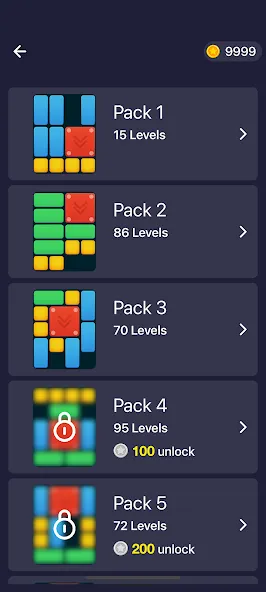 Puzzle Packed IQ Games (Пазл Пакед ИК Игры) [МОД: Меню, Бесконечные монеты и Открытые уровни] Screenshot 5