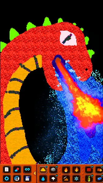 SandBox: Powder Simulator [MOD: Много монет/Энергии] - Скриншот 2