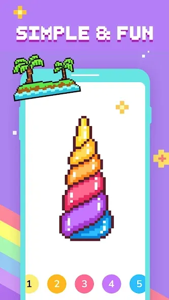 Paint by Number - Pixel Art [МОД: Много монет, Открытые уровни и Мега MOD] Screenshot 2