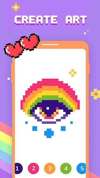 Paint by Number - Pixel Art [МОД: Много монет, Открытые уровни и Мега MOD] Screenshot 3