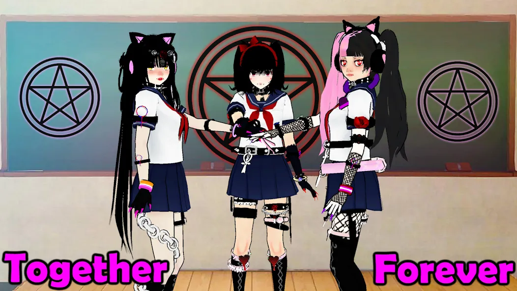 SchoolGirl AI 3D Anime Sandbox (Школьница  3D аниме песочница) [МОД: Много монет, Открытые уровни и Мега MOD] Screenshot 2