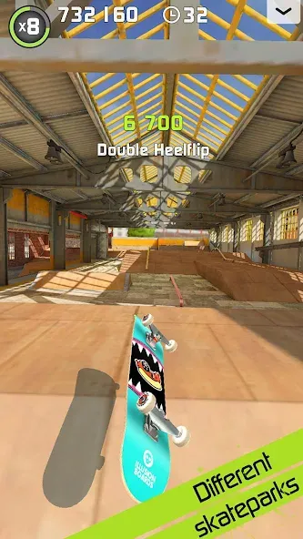Touchgrind Skate 2 (Тачгринд Скейт 2) [МОД: Все открыто, Дополнительные деньги и Меню MOD] Screenshot 3