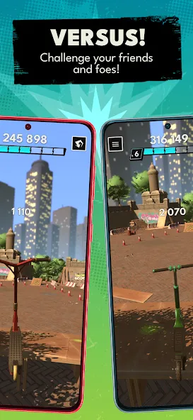 Touchgrind Scooter (Тачгринд Скутер) [МОД: Бесконечные деньги, Монеты и Мега MOD] Screenshot 4