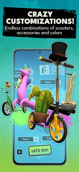 Touchgrind Scooter (Тачгринд Скутер) [МОД: Бесконечные деньги, Монеты и Мега MOD] Screenshot 5
