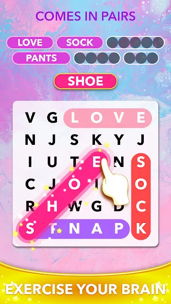 Word Heaps Search - Word Games (Ворд Хипс Срч) [МОД: Меню, Бесконечные монеты и Открытые уровни] Screenshot 4