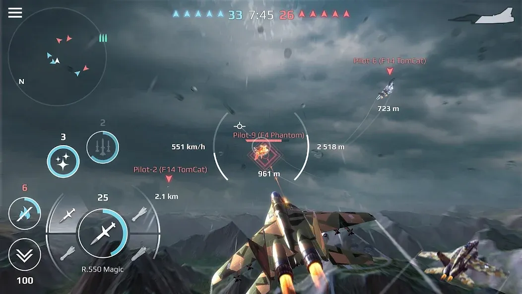 Sky Combat: War Planes Online (Скай Комбат) [МОД: Все открыто, Дополнительные деньги и Меню MOD] Screenshot 1