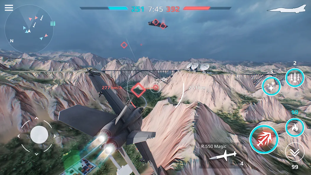 Sky Combat: War Planes Online (Скай Комбат) [МОД: Все открыто, Дополнительные деньги и Меню MOD] Screenshot 2