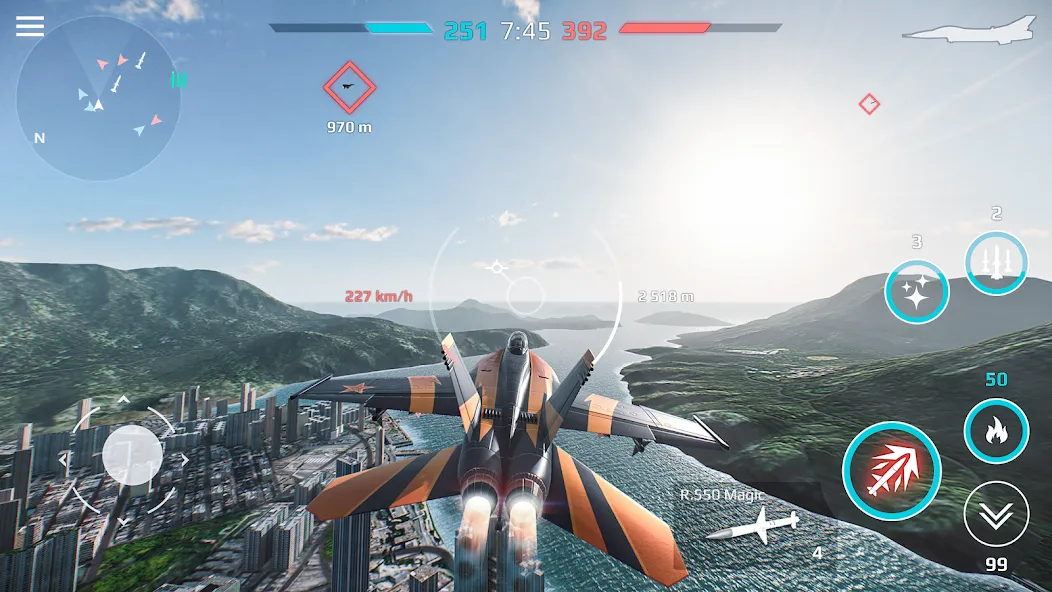 Sky Combat: War Planes Online (Скай Комбат) [МОД: Все открыто, Дополнительные деньги и Меню MOD] Screenshot 5