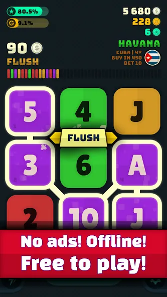 Merge Poker (Мердж Покер) [МОД: Деньги, Монеты и Меню MOD] Screenshot 3