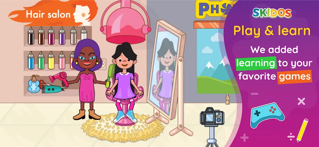 SKIDOS Preschool Learning Game (Прескул Кидс лернинг геймс) [МОД: Все открыто, Дополнительные деньги и Меню MOD] Screenshot 3
